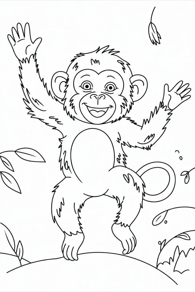 Jumping Monkey Joyful