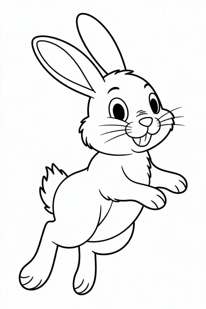 Playful Jumping Bunny