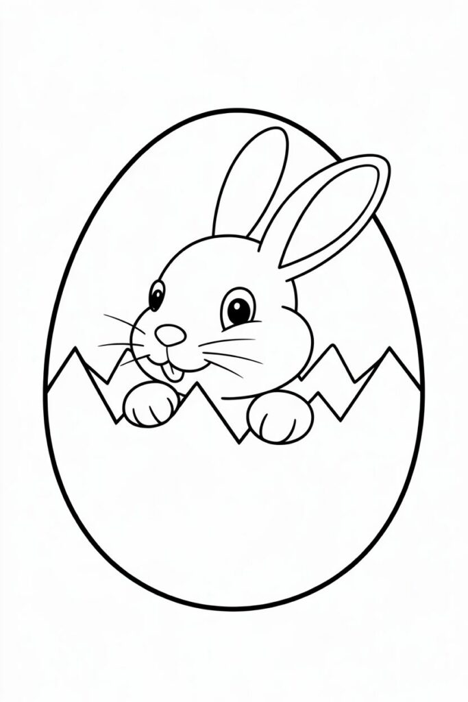 Bunny in Easter Egg