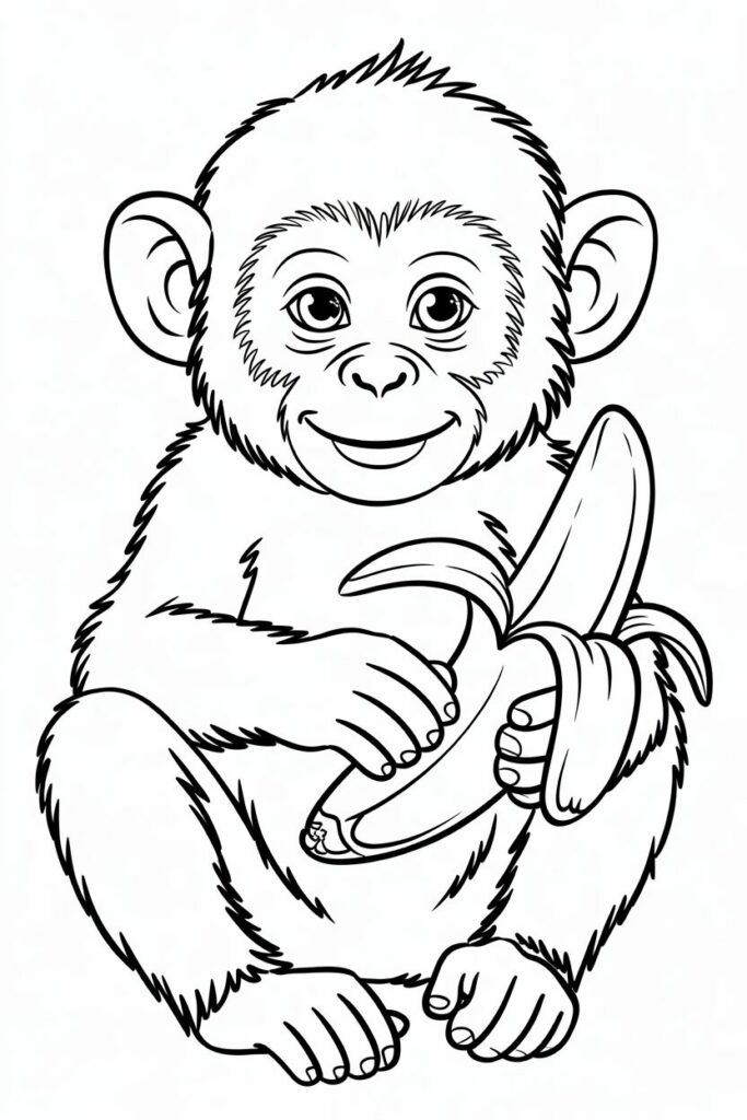 Monkey Eating Banana