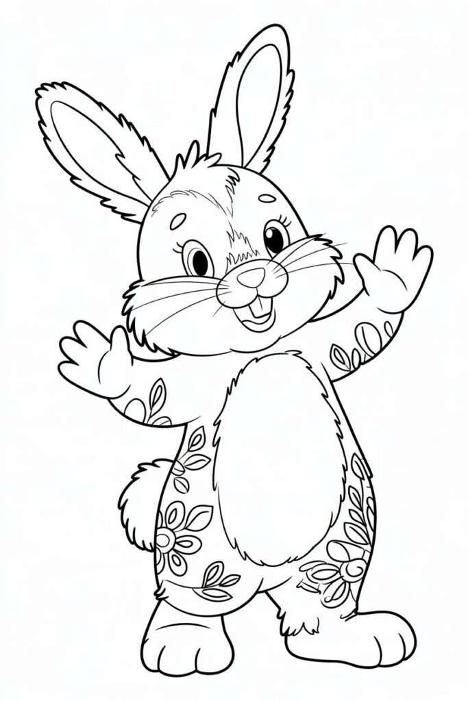 Happy Bunny Waving